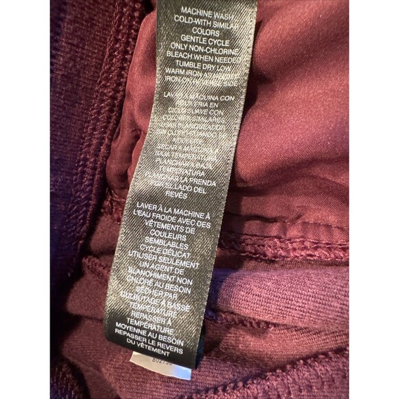 White House Black Market Pants Womens The Jogger Stretch Pockets Burgundy Large - Picture 7 of 8